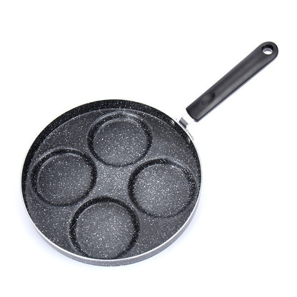 Non-stick pan stekt ägg kruka mini ägg klump ägg klump mögel fyra hål pann