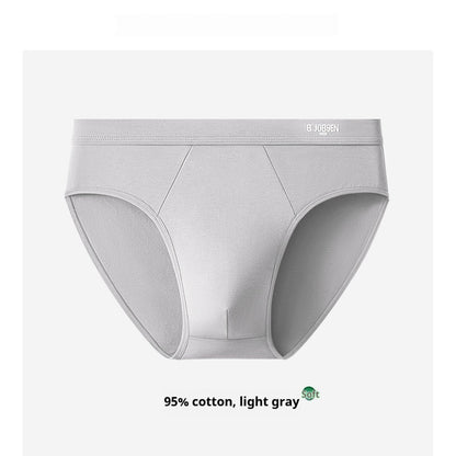 Mens Breathable Cotton Briefs With An Antibacterial Cotton Crotch