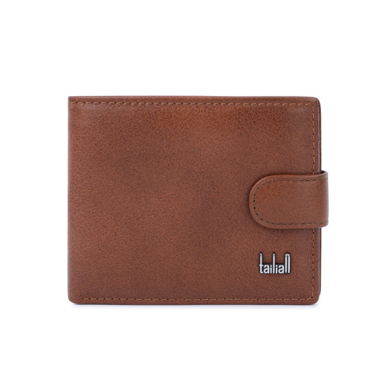 Men's Leather Wallet Multifunctional Short Men