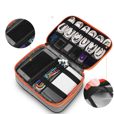 Multifunctional mobile power data cable storage bag