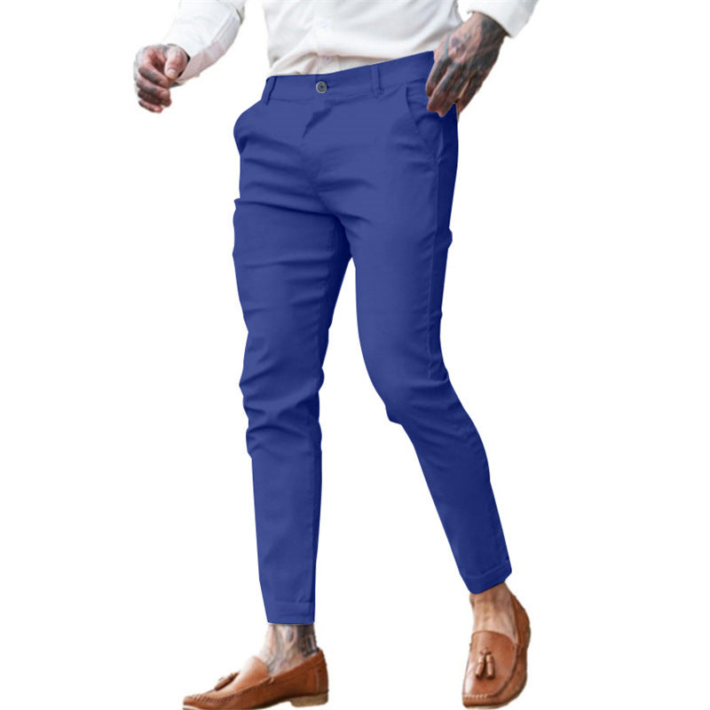 Men's Twill Cotton Stretch Fashion Slim Pencil