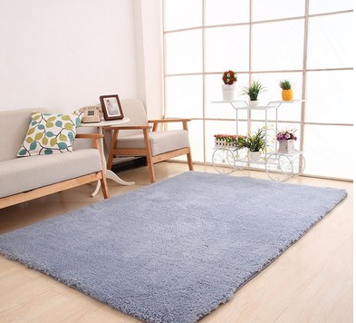 Tapis de salon zone solide tapis moelleux doux décor à la maison blanc en peluche tapis chambre tapis cuisine tapis de sol blanc tapis Tapete