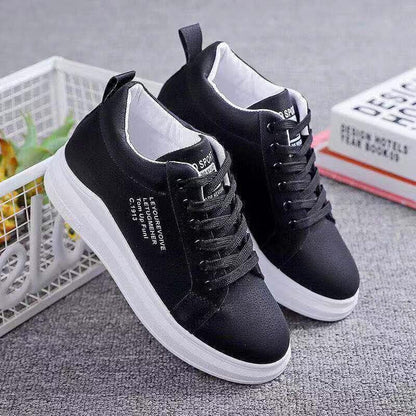 All-match Thick-soled And Velvet Sneakers Thickened Warm Daddy Shoes