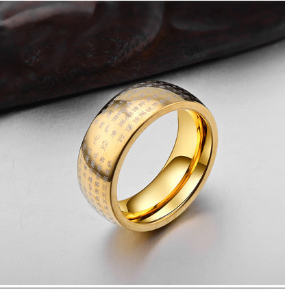 Bague pour hommes Ban Ruoxin Sutra