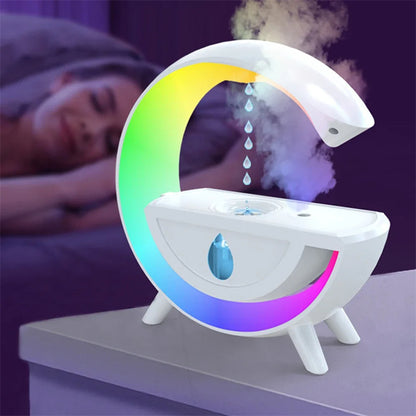 RGB Nattljus Vattendroppsspruta Anti-Gravity Luftfuktare 350ml Creative Home Office Mist Maker Diffuser Julklapp