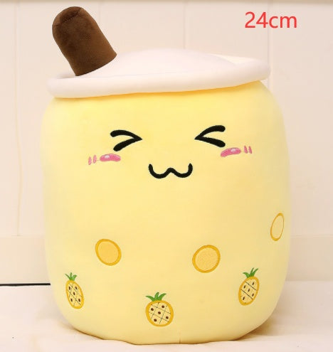 Pearl milk tea cup pillow