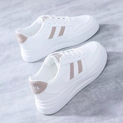 Women's All-matching Casual Sports Leather Summer White Sneakers Internet Celebrity