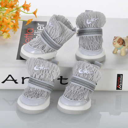 Footless Teddy Small Dog Pet Shoes Soft Bottom Foot Cover