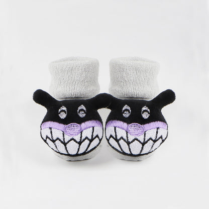 Bomull Baby Socks flickor pojkar gummi anti slipp golv tecknad kids