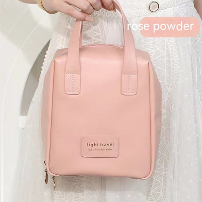 Sac à cosmétiques en cuir PU en forme de coquille, pochette de maquillage étanche avec lettres, sac multifonction à main, fourre-tout de maquillage, sacs de lavage de voyage