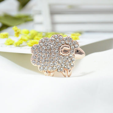 Broche mouton du zodiaque, broche en strass