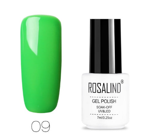 ROSALIND 7ML Pure Colors series Gel Nail Polish 01-58 UV&LED Lamp For Nail Extensions Gel Lacquer Varnishes Need Base Top Art