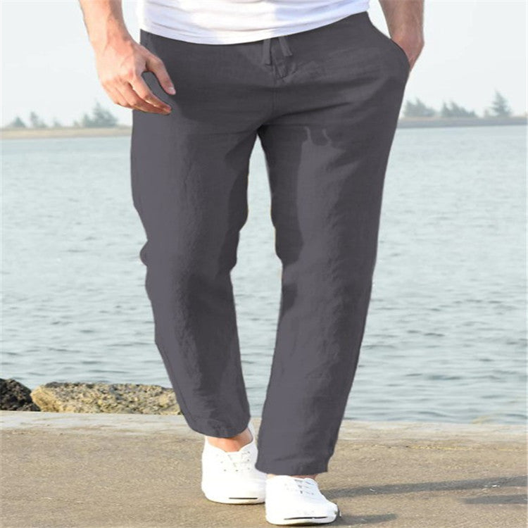Men's Linen Summer Casual Fashion Pants