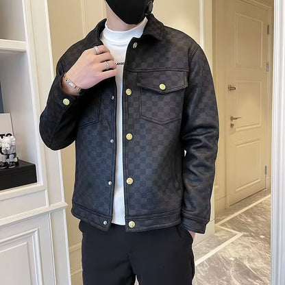 Vår- och höstkragejacka Mode för män