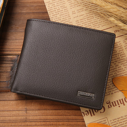 Men's wallet leather wallet coin purse