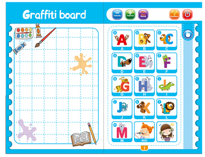 English Finger Point Reading Children Early Education Puzzle Learning