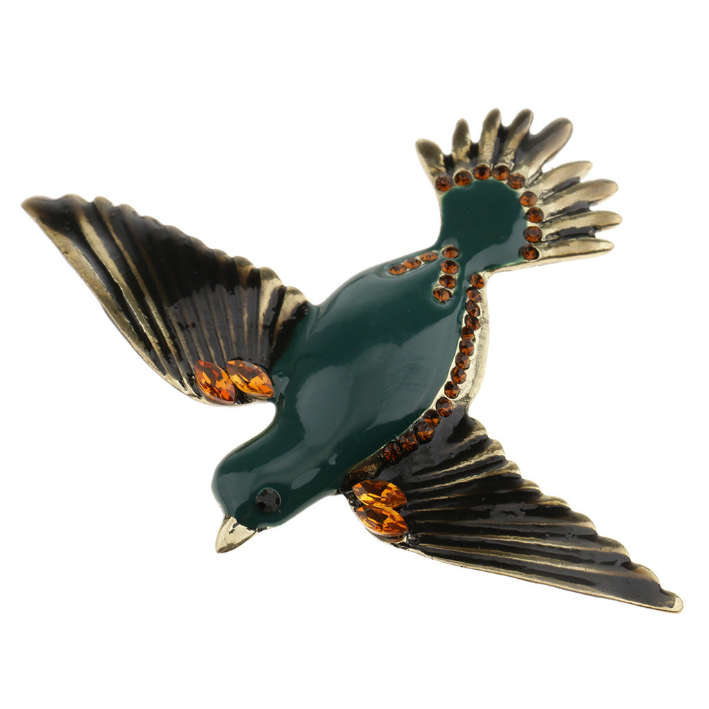 Hot-selling in Europe and America, retro and exaggerated personality, bird brooch, animal brooch, brooch, brooch