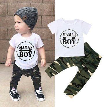 Summer Boy Clothes Cotton T-Shirt Pants