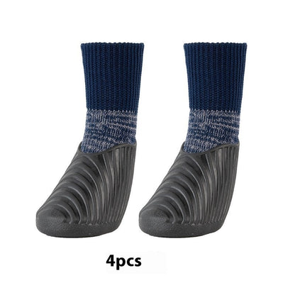 Pet Outdoor Sports Shoes With Anti Slip Biomimetic Stripes