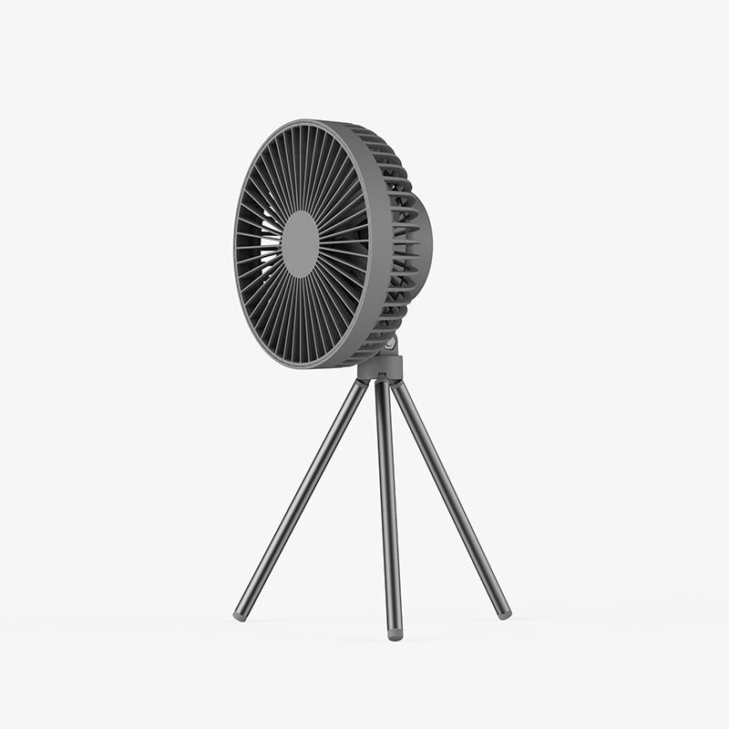 Outdoor Camping Fan Portable USB Rechargeable Camping Tent Tripod Fan Mini Hanging Ceiling Fan Stand Air Cooling Fan Lantern