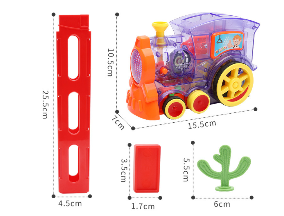 Jouets de Train Domino pour bébé, Puzzle de voiture, licence à libération automatique, blocs de construction électriques, jouet de Train