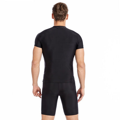 Outdoor Sports Tight Diving Suit Short Sleeved Separate Swimsuit