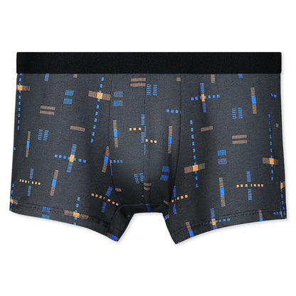 Breathable Printed Summer Thin Plus Size Men's Cotton Antibacterial Boxers Shorts