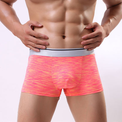 Nouveaux sous-vêtements en coton purifiés pour hommes boxeurs pour hommes couleur coton mélangé jeunes garçons taille moyenne Boxer