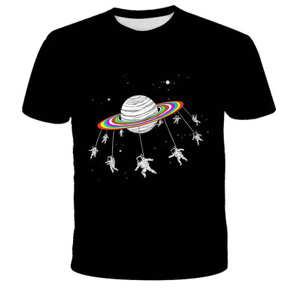 Astronaut T-shirt med digitaltryck