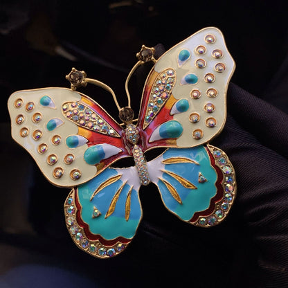 Broche papillon de haute qualité, personnalité gracieuse