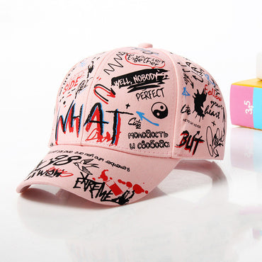 Nytt VAD Graffiti Baseball Cap Hip Hop Tide Hat sommar resor Shade Caps män kvinnor utomhus Sport Casual Hats Snapbacks Hattar Gorr