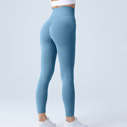 Seamless Leggings Yoga Byxor Magkontroll Träning Löpning Yoga Leggings för kvinnor