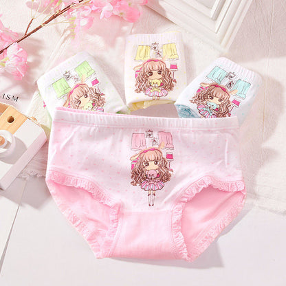 Cute Print Women's Triangle Soft Cotton Panties