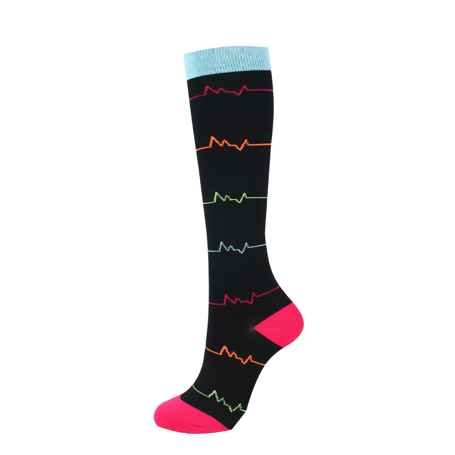 Ladies running stretch compression sports socks