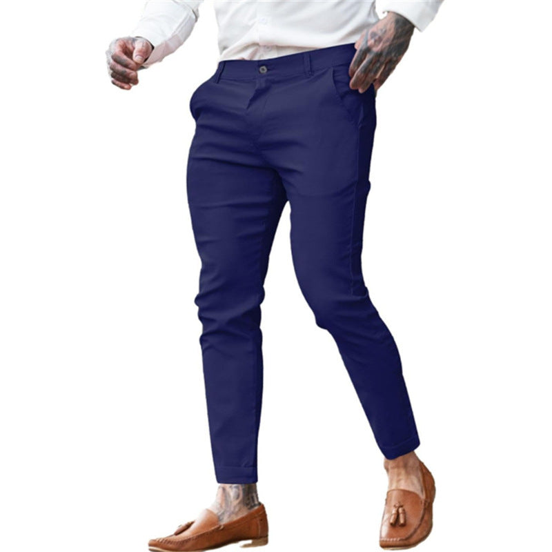 Men's Twill Cotton Stretch Fashion Slim Pencil