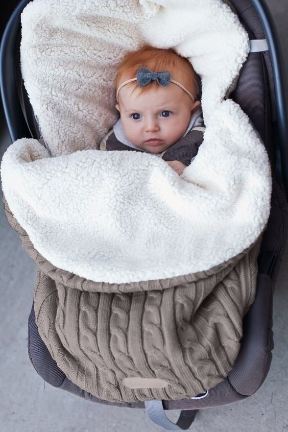 Sac de couchage pour poussette de bébé, corps d'hiver, garde au chaud