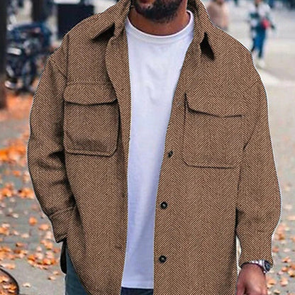 Manteau hommes col Polo haut hommes mode vêtements de travail