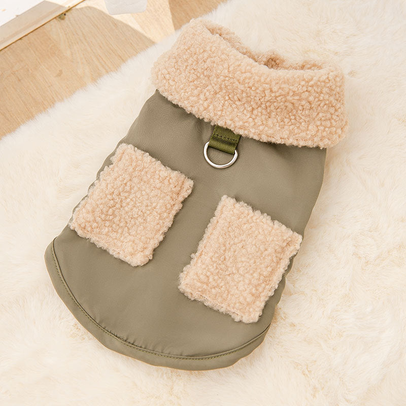 Dog Puppy Clothes Korean Style Coffee Sweater Fit Small Dog Pet Cat Autumn &Winter Pet Cute Costume Dog Cloth Coat