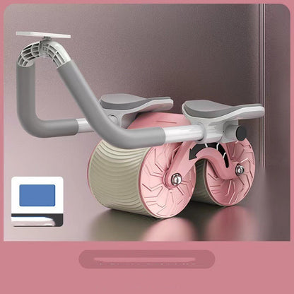Abdominal Wheel Automatic Rebound AB Roller - Professional Abdominal Wheel Elbow Support for Men and Women - Premium Belly Slimming and Fitness Equipment