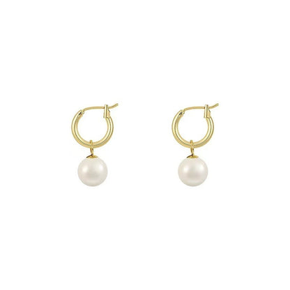 Zircon Pearl All-match Stud Earrings