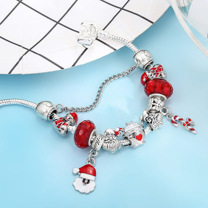 Bracelet DIY Santa Claus Truncheon Pendant Bracelet