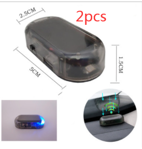 Solar simulation anti-theft warning light