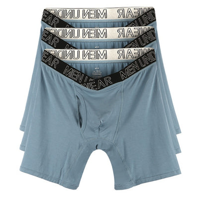 V-Shape Mens Breathable Boxer Briefs For Running And Fitness  Extended Length