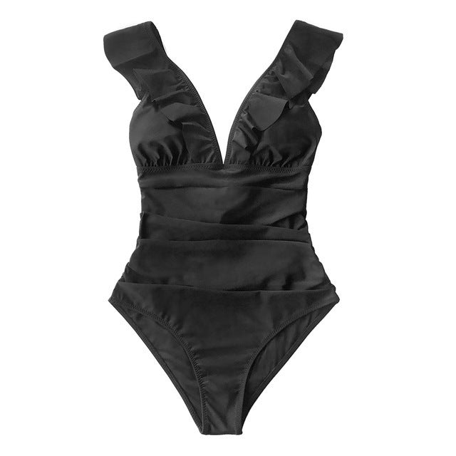 Badkläder Bikini Baddräkt Dam Baddräkt Bodysuit 38