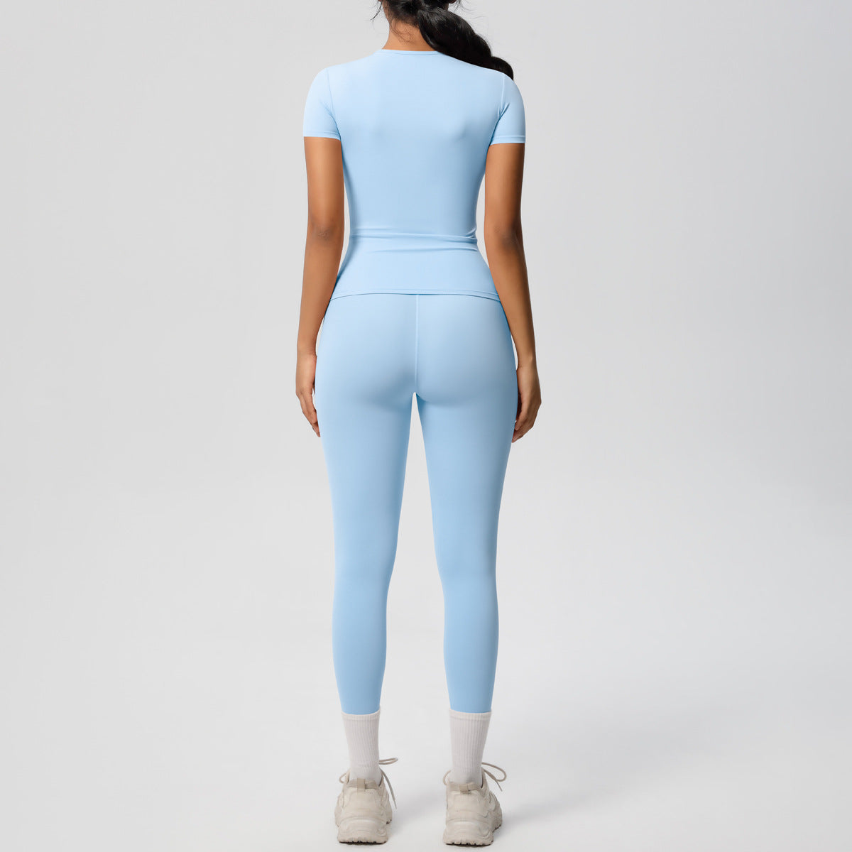 C it all Stretch Sports T-Shirt & High Waist Yoga Pants Set