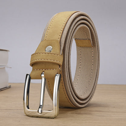 Men's Korean Creative Style Suede Belt - Cultural Inspiration