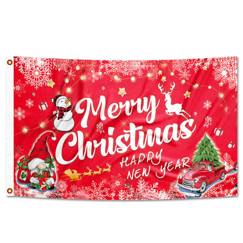 Christmas Party Decoration Festival Flag