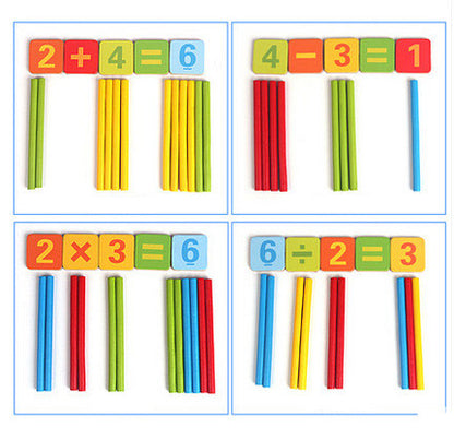 Early Childhood Education Arithmetic Stick Learning Box