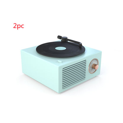 Trådlös mini bärbar retro grammofonhögtalare med Bluetooth-funktion 