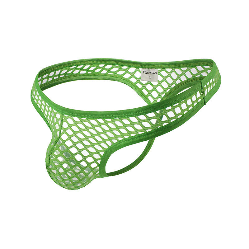 Large Mesh Men's Panties Sexy Translucent Mesh